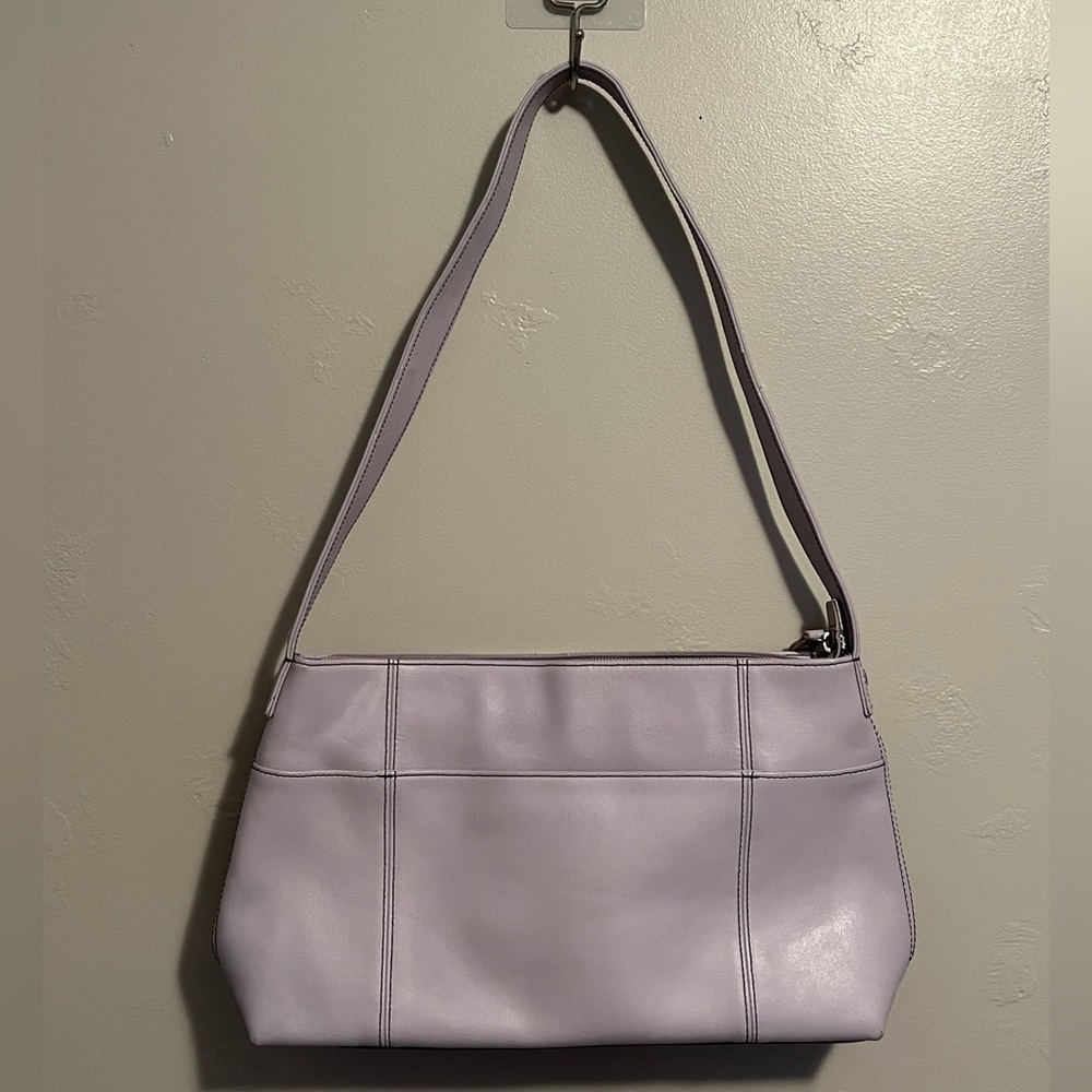 Daniel Joseph Leather Purple Pastel Shoulder Bag - Picture 4 of 16
